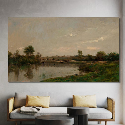Le Sabbioni Presso Valmondois Charles François Daubigny cfd52 quadro stampato su tela