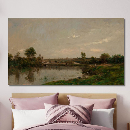 Le Sabbioni Presso Valmondois Charles François Daubigny cfd52 quadro stampato su tela