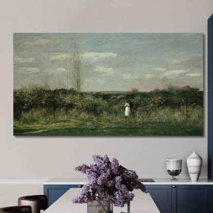 Paesaggio Primaverile Charles François Daubigny cfd75 quadro stampato su tela