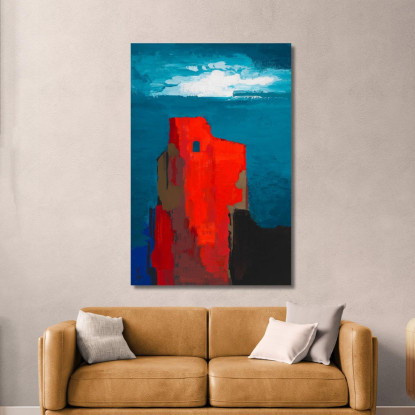 Rovine Del Castello Karl Wiener kwn84 quadro stampato su tela