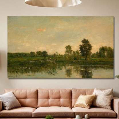 La Palude Charles François Daubigny cfd83 quadro stampato su tela