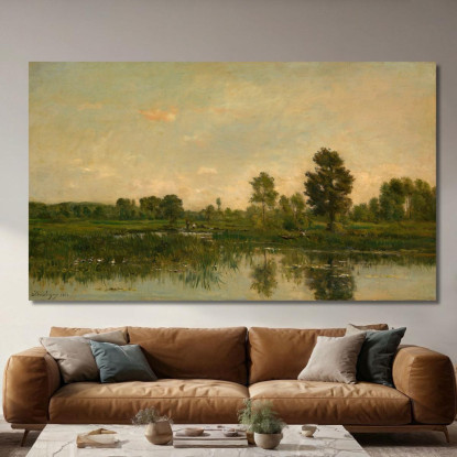 La Palude Charles François Daubigny cfd83 quadro stampato su tela