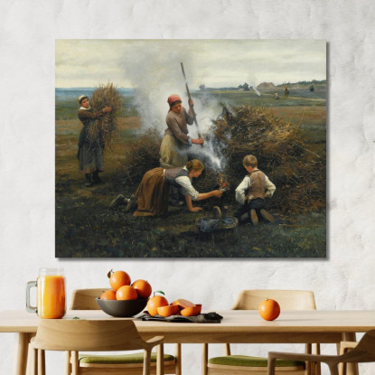 Bruciare I Rami Daniel Ridgway Knight drk5 quadro stampato su tela