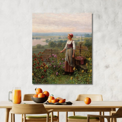 Sera A Chantemesle Daniel Ridgway Knight drk8 quadro stampato su tela