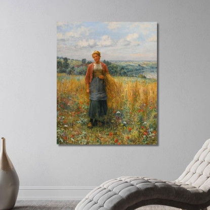 Jeannine Che Spigola Daniel Ridgway Knight drk14 quadro stampato su tela