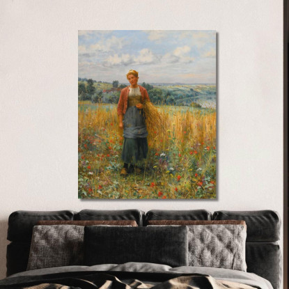 Jeannine Che Spigola Daniel Ridgway Knight drk14 quadro stampato su tela