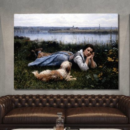 Sogno Ad Occhi Aperti Daniel Ridgway Knight drk23 quadro stampato su tela