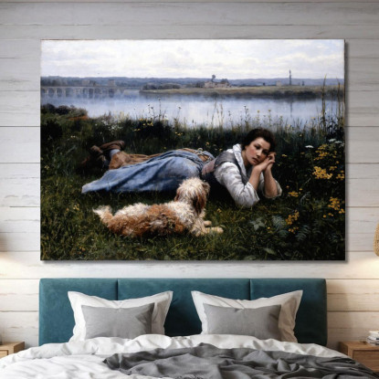 Sogno Ad Occhi Aperti Daniel Ridgway Knight drk23 quadro stampato su tela
