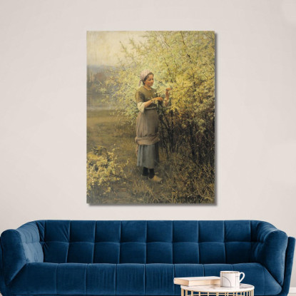 Primavera Daniel Ridgway Knight drk24 quadro stampato su tela