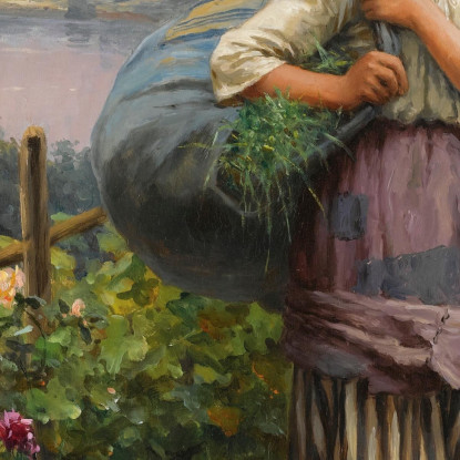 Il Giardino Delle Rose Daniel Ridgway Knight drk26 quadro stampato su tela