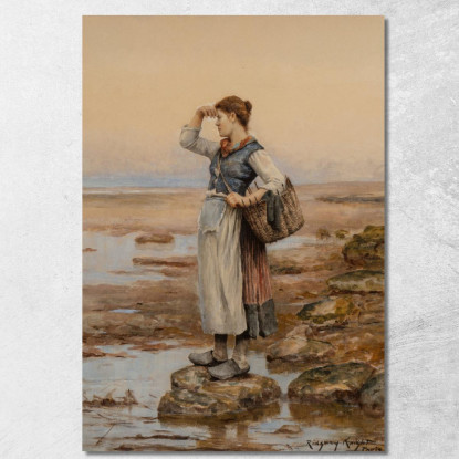 Le Portatrici D'Acqua Daniel Ridgway Knight drk29 quadro stampato su tela
