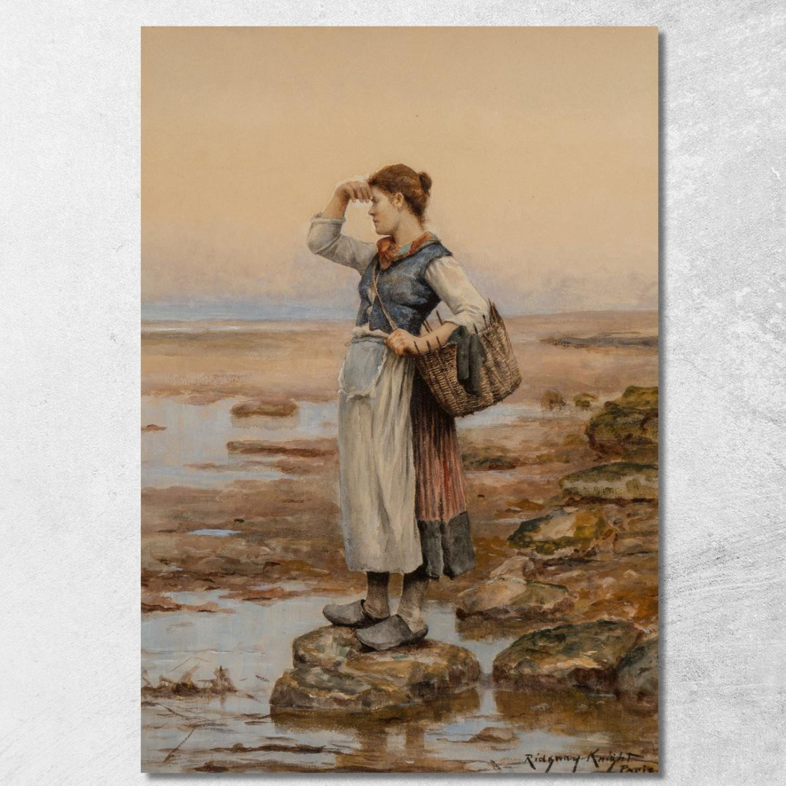 Le Portatrici D'Acqua Daniel Ridgway Knight drk29 quadro stampato su tela