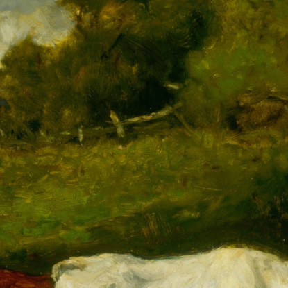 Riportando A Casa Le Mucche Edward Mitchell Bannister emb7 quadro stampato su tela