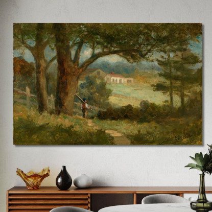 Verso Casa Edward Mitchell Bannister emb11 quadro stampato su tela