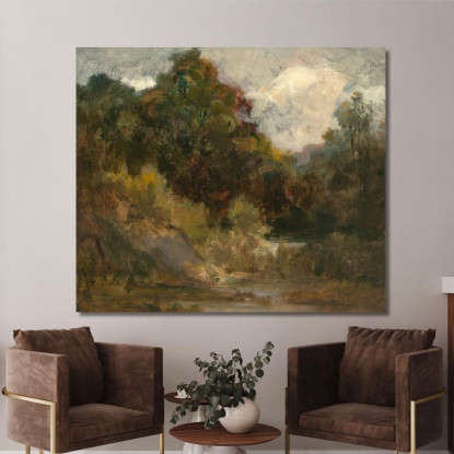Paesaggio: Alberi Edward Mitchell Bannister emb13 quadro stampato su tela