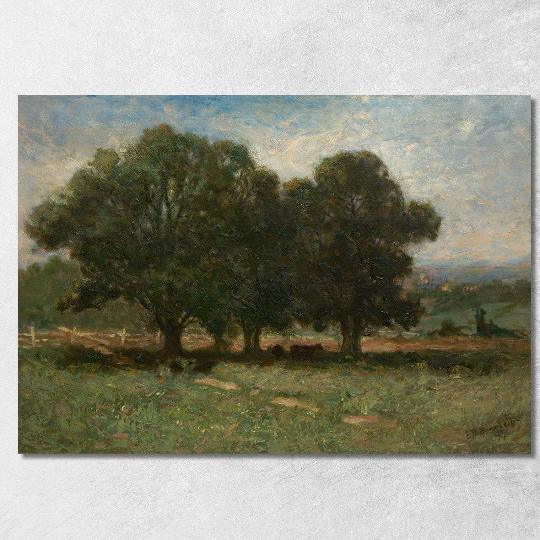 Paesaggio 2 Edward Mitchell Bannister emb14 quadro stampato su tela