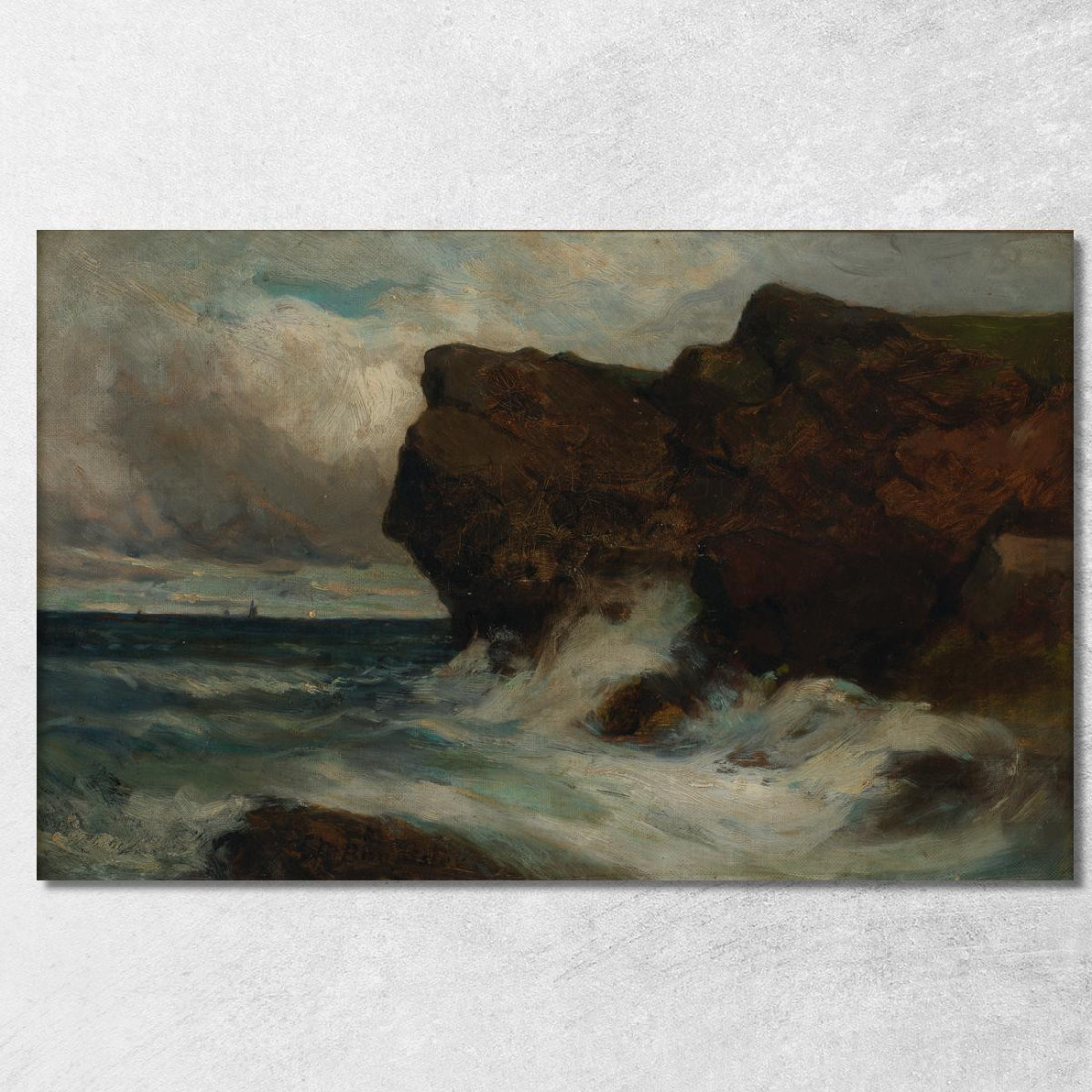 Scogliere Dell'Oceano Edward Mitchell Bannister emb20 quadro stampato su tela