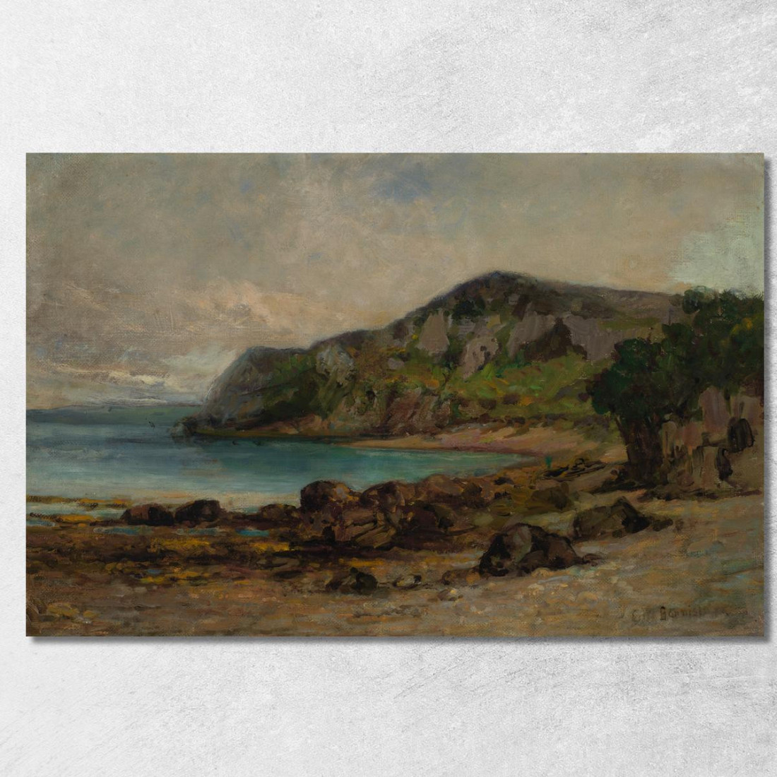 Rocce A Newport Edward Mitchell Bannister emb23 quadro stampato su tela