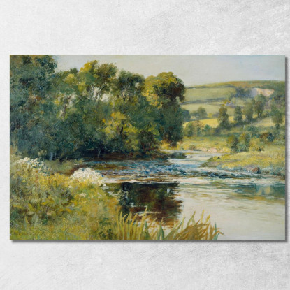 Lungo Il Ruscello Edward Mitchell Bannister emb27 quadro stampato su tela