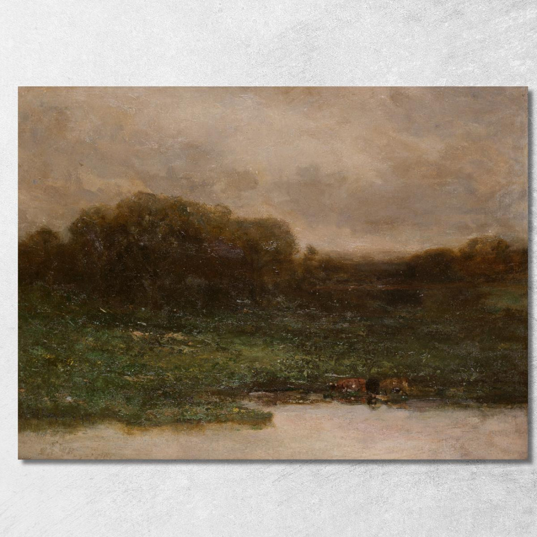 Crepuscolo Estivo Edward Mitchell Bannister emb28 quadro stampato su tela