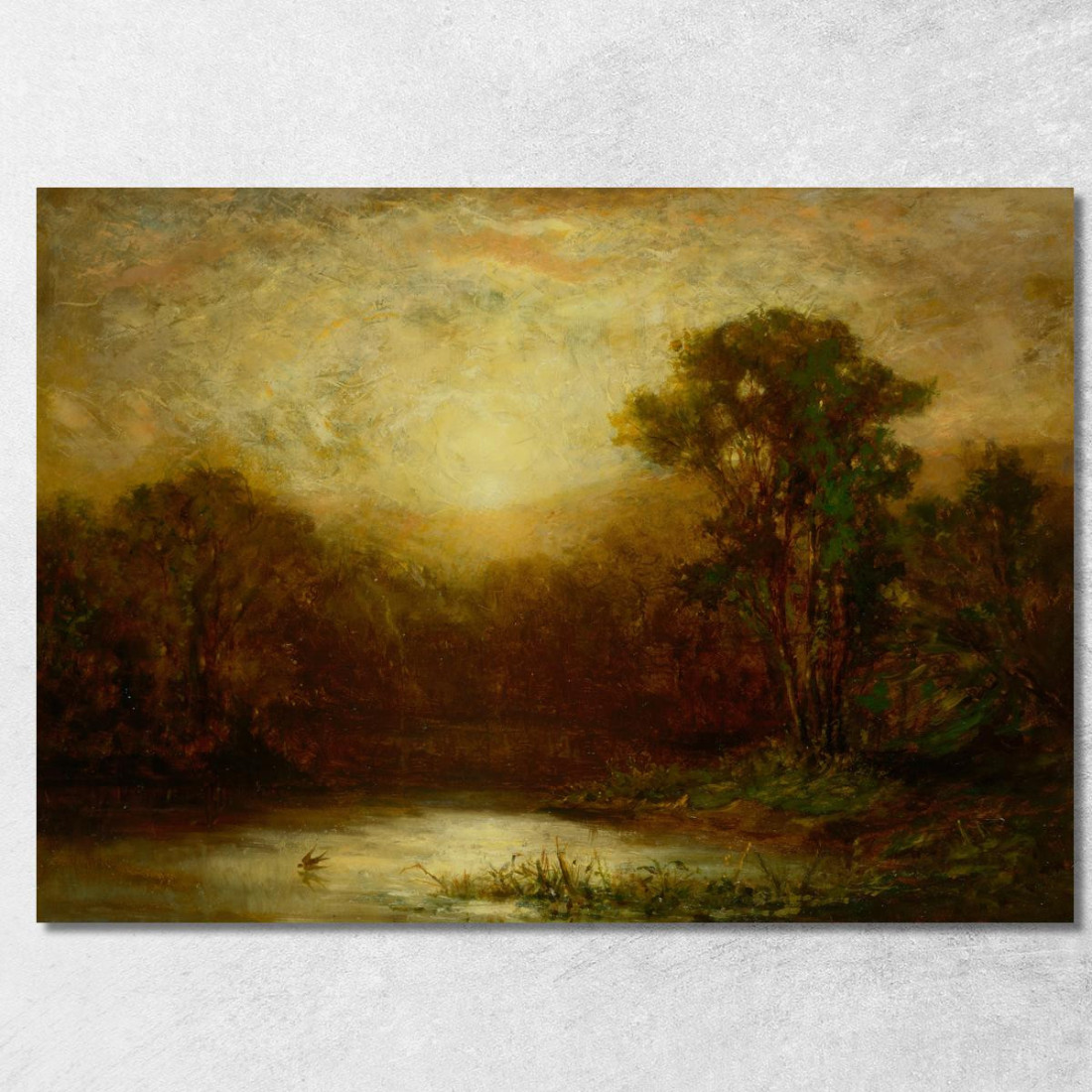 Tramonto 2 Edward Mitchell Bannister emb30 quadro stampato su tela