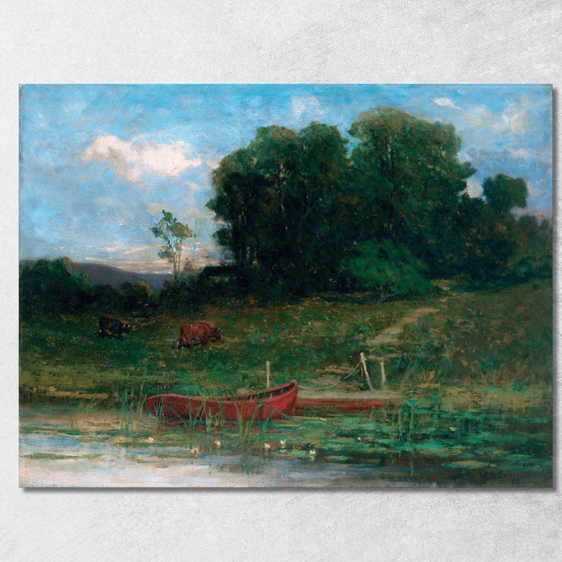 L'Attracco Della Fattoria Edward Mitchell Bannister emb35 quadro stampato su tela