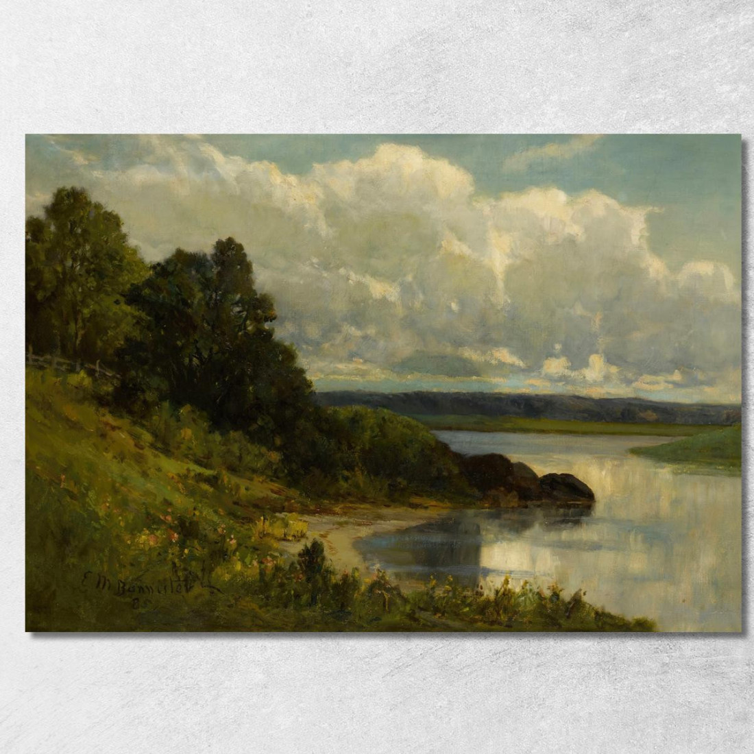 Il Fiume Palmer Edward Mitchell Bannister emb36 quadro stampato su tela