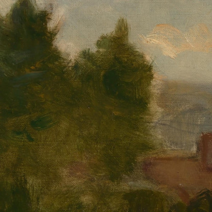 Case E Alberi Edward Mitchell Bannister emb45 quadro stampato su tela
