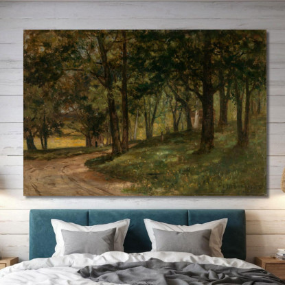 Paesaggio Con Alberi Edward Mitchell Bannister emb52 quadro stampato su tela
