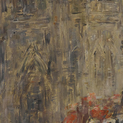 Abbeville Via E Chiesa Di Saint-Vulfran Eugène Boudin ebd2 quadro stampato su tela