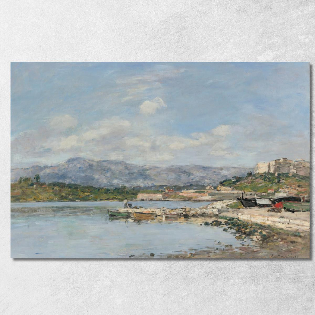 Antibes Il Forte Carré Eugène Boudin ebd4 quadro stampato su tela