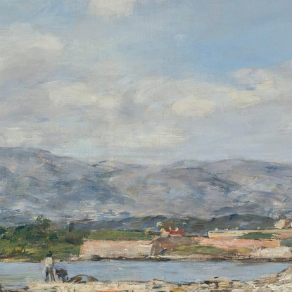 Antibes Il Forte Carré Eugène Boudin ebd4 quadro stampato su tela