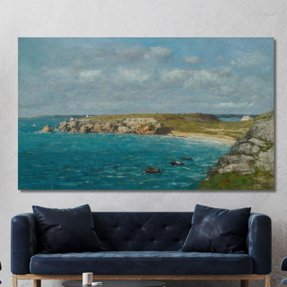 Camaret La Punta Di Toulinguet Eugène Boudin ebd23 quadro stampato su tela