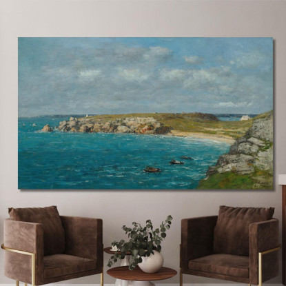 Camaret La Punta Di Toulinguet Eugène Boudin ebd23 quadro stampato su tela