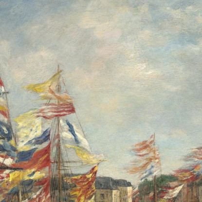 Festa Nel Porto Di Honfleur Eugène Boudin ebd46 quadro stampato su tela