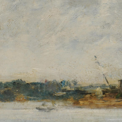 La Touques Al Mattino Eugène Boudin ebd68 quadro stampato su tela
