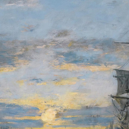 Le Havre – L’Avamporto Al Tramonto Eugène Boudin ebd80 quadro stampato su tela