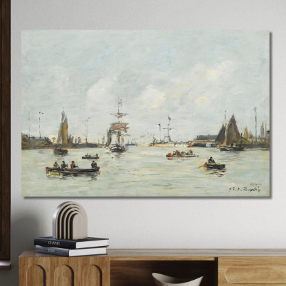 Le Havre – L’Avamporto Eugène Boudin ebd81 quadro stampato su tela
