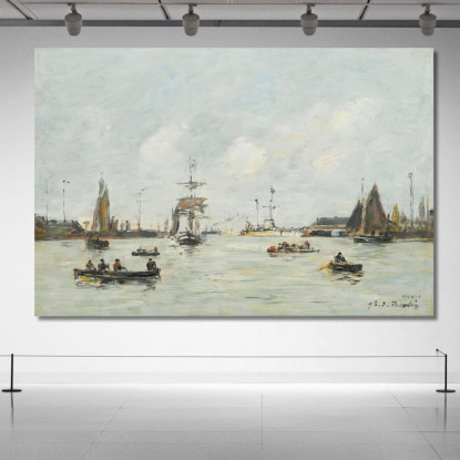 Le Havre – L’Avamporto Eugène Boudin ebd81 quadro stampato su tela