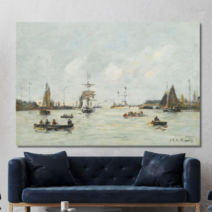 Le Havre – L’Avamporto Eugène Boudin ebd81 quadro stampato su tela