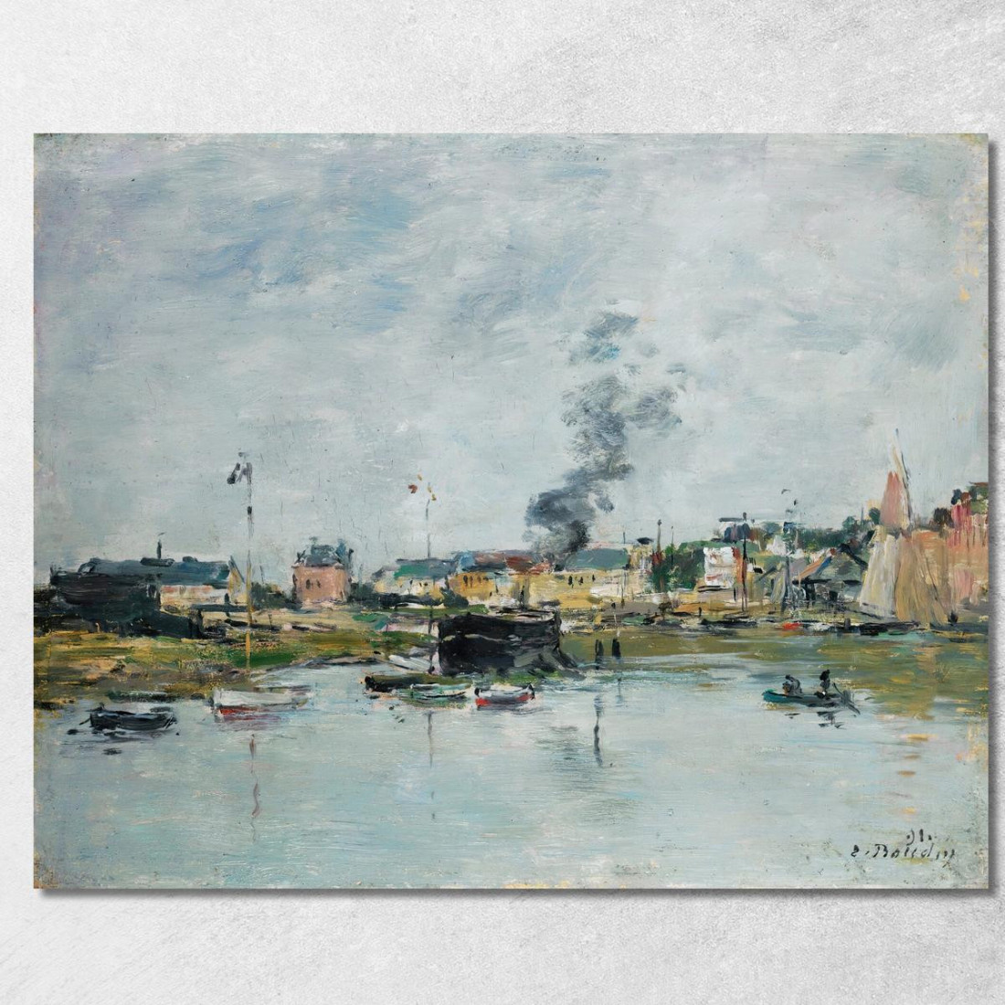 Il Porto Di Trouville Eugène Boudin ebd87 quadro stampato su tela