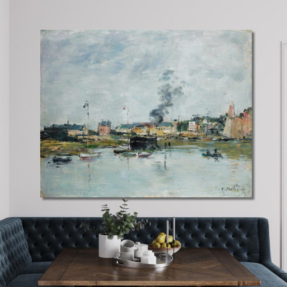 Il Porto Di Trouville Eugène Boudin ebd87 quadro stampato su tela