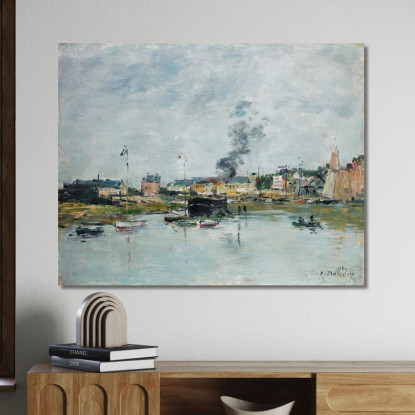 Il Porto Di Trouville Eugène Boudin ebd87 quadro stampato su tela