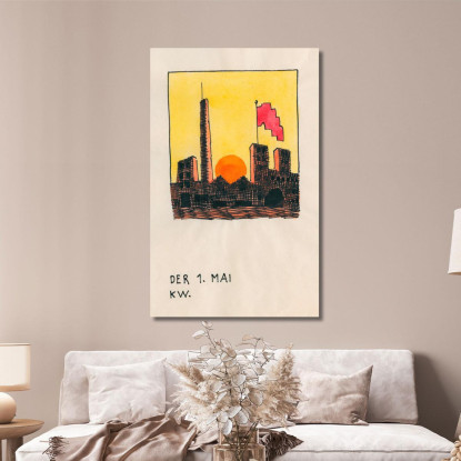 Il 1 Maggio Karl Wiener kwn109 quadro stampato su tela