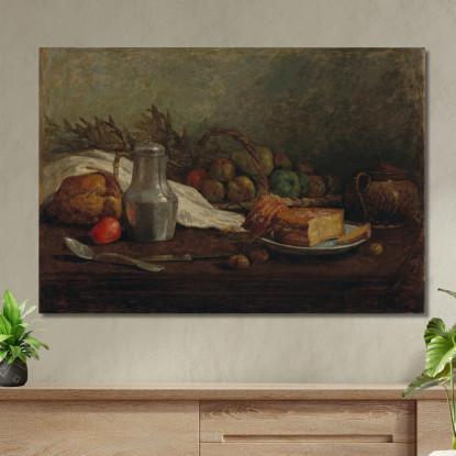 Natura Morta Con Boccale Di Stagno Eugène Boudin ebd94 quadro stampato su tela