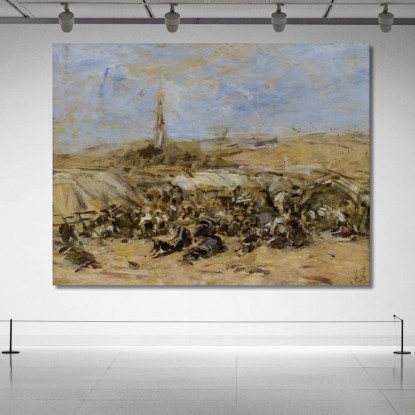 Pardon Di Sainte-Anne-La-Palud Eugène Boudin ebd103 quadro stampato su tela
