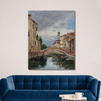 Piccolo Canale A Venezia Eugène Boudin ebd105 quadro stampato su tela