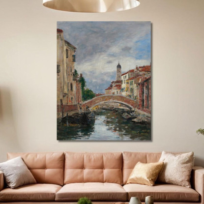 Piccolo Canale A Venezia Eugène Boudin ebd105 quadro stampato su tela
