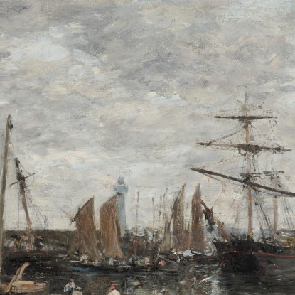 Portrieux - Il Porto Eugène Boudin ebd110 quadro stampato su tela