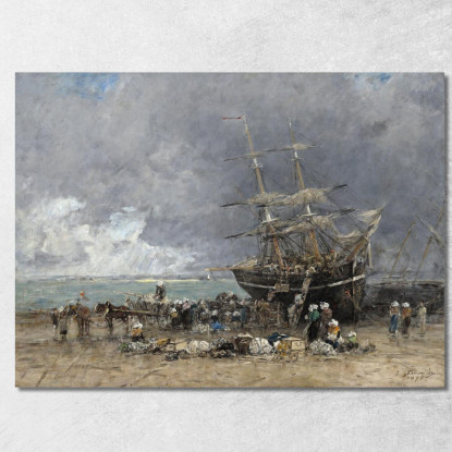 Ritorno Del Terre-Neuvier Eugène Boudin ebd113 quadro stampato su tela